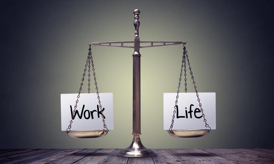 work-life balance visual scale